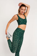 Nancy ribbed legging sakura dots