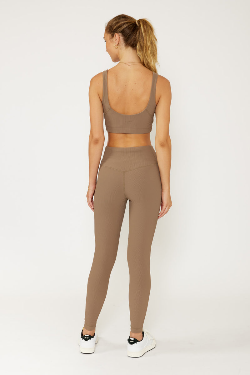 Nancy ribbed legging oyster