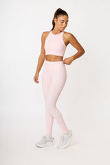 Cream Yoga - Nancy ribbed leggings blush print