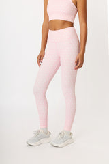 Nancy ribbed leggings blush print