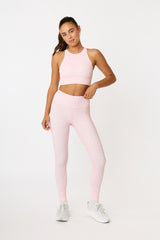 Nancy ribbed leggings blush print