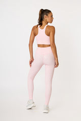 Nancy ribbed leggings blush print
