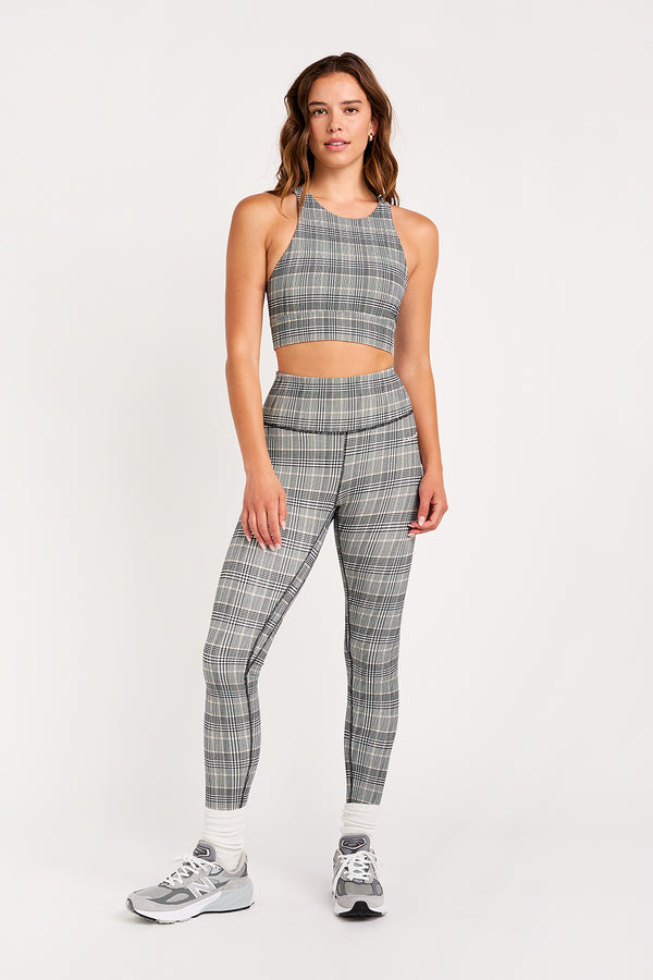 Nancy ribbed legging plaid