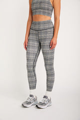 Nancy ribbed legging plaid