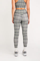 Nancy ribbed legging plaid