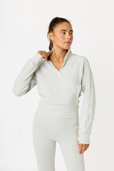 Olivia half-zip pullover snow