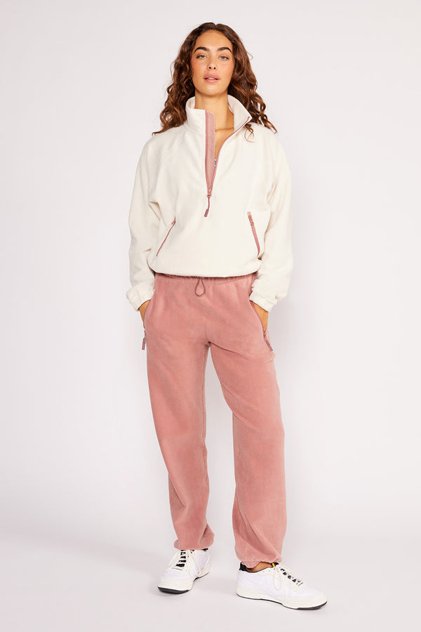 Cream Yoga - Rylie polar fleece jogger