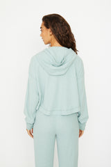 Shana thermal hoodie mint