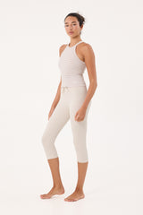 Sicily capri leggings 18" oat
