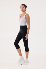 Sicily capri leggings 18" black