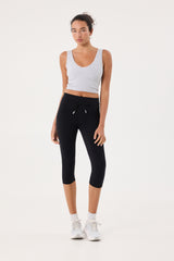 Sicily capri leggings 18" black