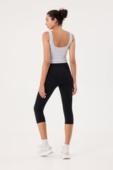 Sicily capri leggings 18" black