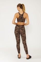 Sophia high neck bra oyster cheetah