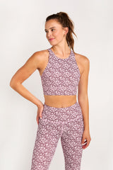 Sophia high neck bra cherry ditsy