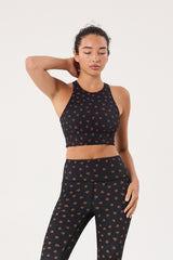 Sophia high neck bra whisper leaf