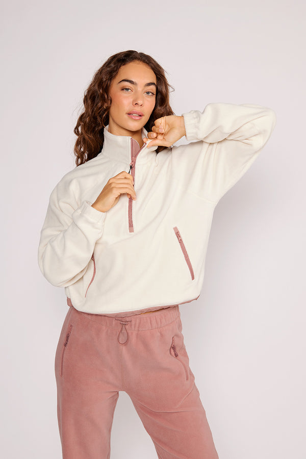 Stacey polar fleece half-zip pullover