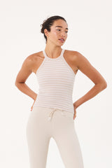 Thea bra tank oat stripes
