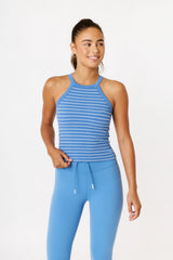 thea bra tank ocean blue stripes