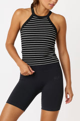 Thea bra tank black stripes