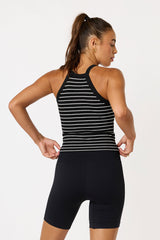 Thea bra tank black stripes