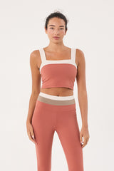 Cream Yoga - Torie bra top desert coral