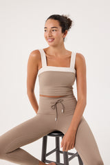 Cream Yoga - Torie bra top taupe