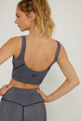 Venesa bustier bra black gingham