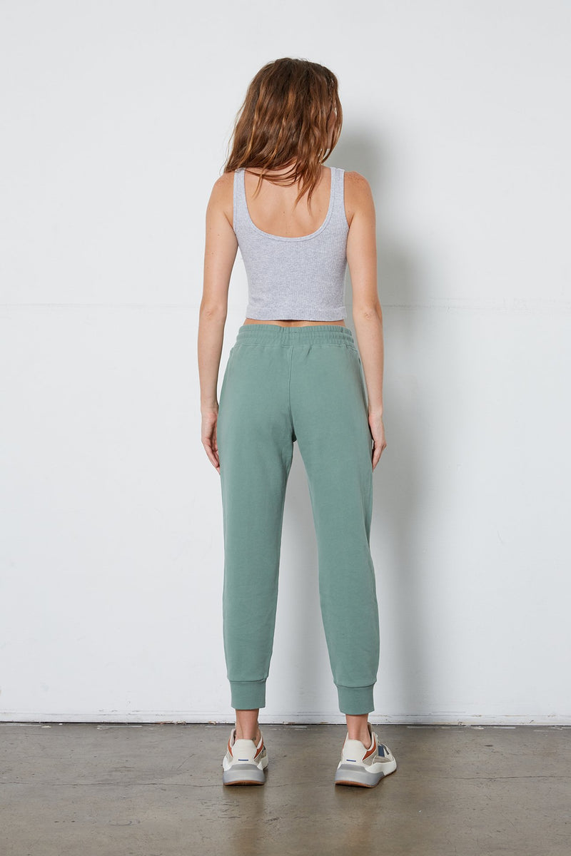 Kylie high-rise french terry jogger 28"