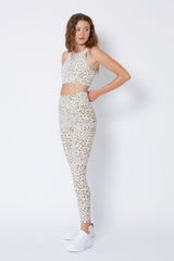 Cream Yoga - Nancy sand cheetah print legging