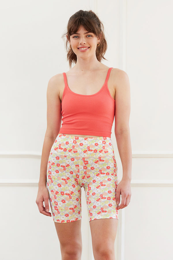 Cream Yoga - Harper print biker shorts ditsy floral 8"