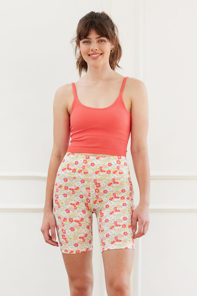 Cream Yoga - Harper print biker shorts ditsy floral 8"