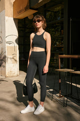 Cream Yoga - Jenn 7/8 length legging black